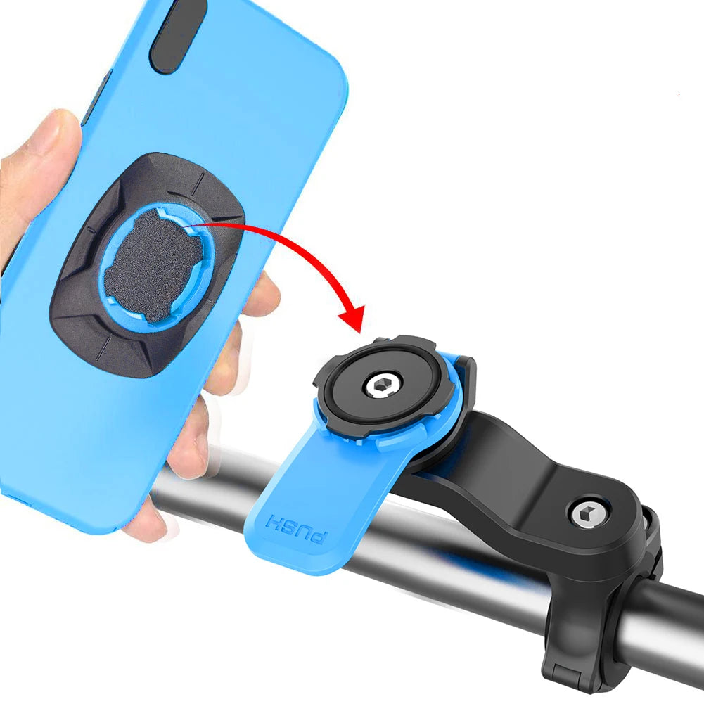APWIKOGER Shock Absorber Bike Phone Holder – MTB Handlebar Mount
