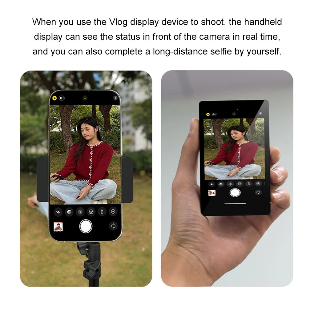 Wireless Lavalier Mic & Magnetic Monitor Kit for Smartphone Vlogging