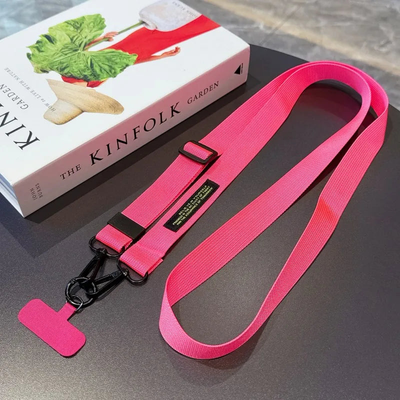 Adjustable Lanyard 140CM Crossbody Neck Cord Wrist Strap All Phone Cover Case Chain Fashion Anti Loss Outdoor Two Hooks Rope