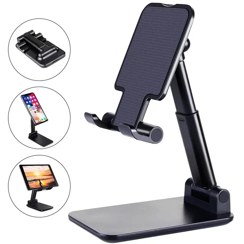Adjustable Desk Phone Tablet Stand | Universal Desktop Holder for iPhone iPad Xiaomi Samsung