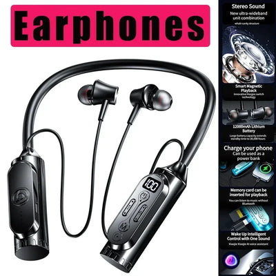 Luxuglow Bluetooth 6.0 Neckband – ANC, 12000mAh, IPX7 – audio-accessory