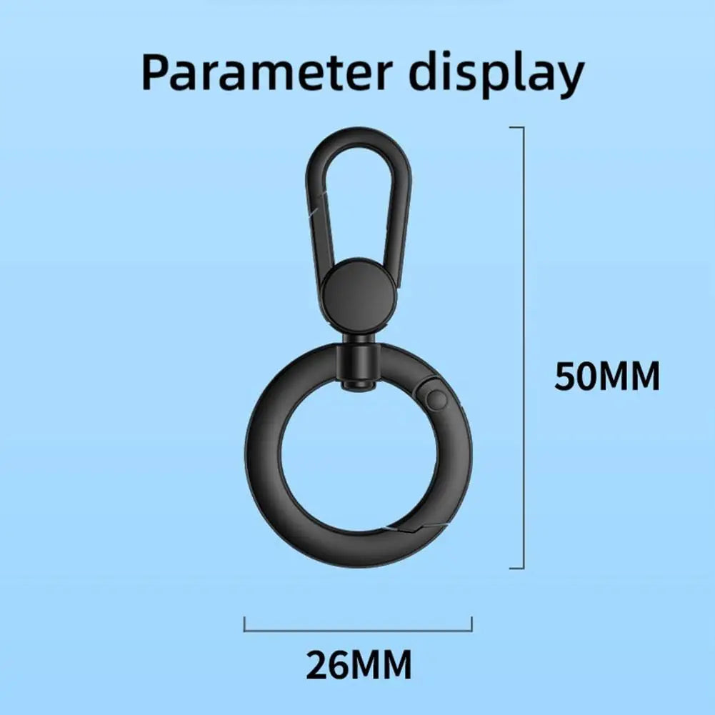 Metal Phone Lanyard Buckle Patch | 360° Rotatable Zinc Alloy Clip Hook | Universal Phone Accessory