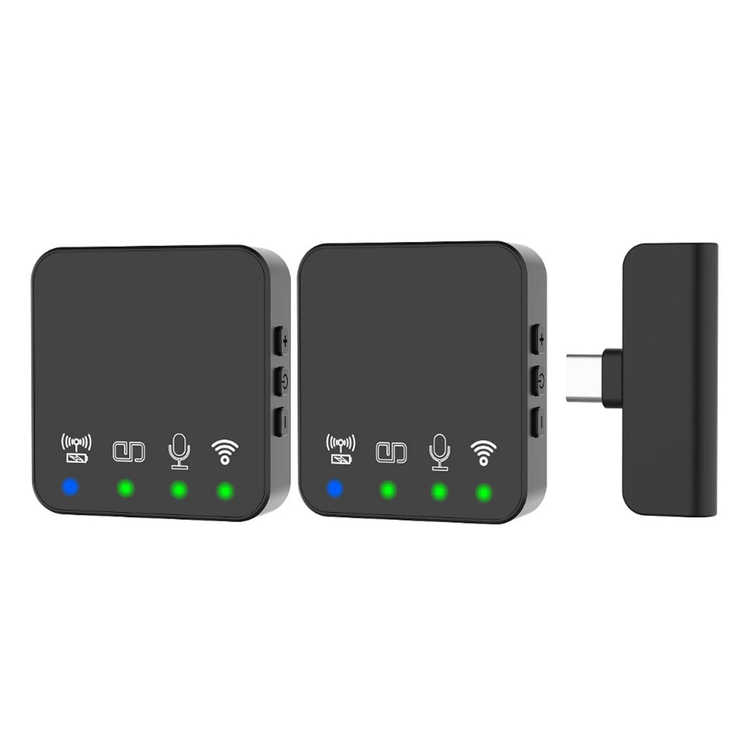 Wireless Lavalier Mic & Magnetic Monitor Kit for Smartphone Vlogging