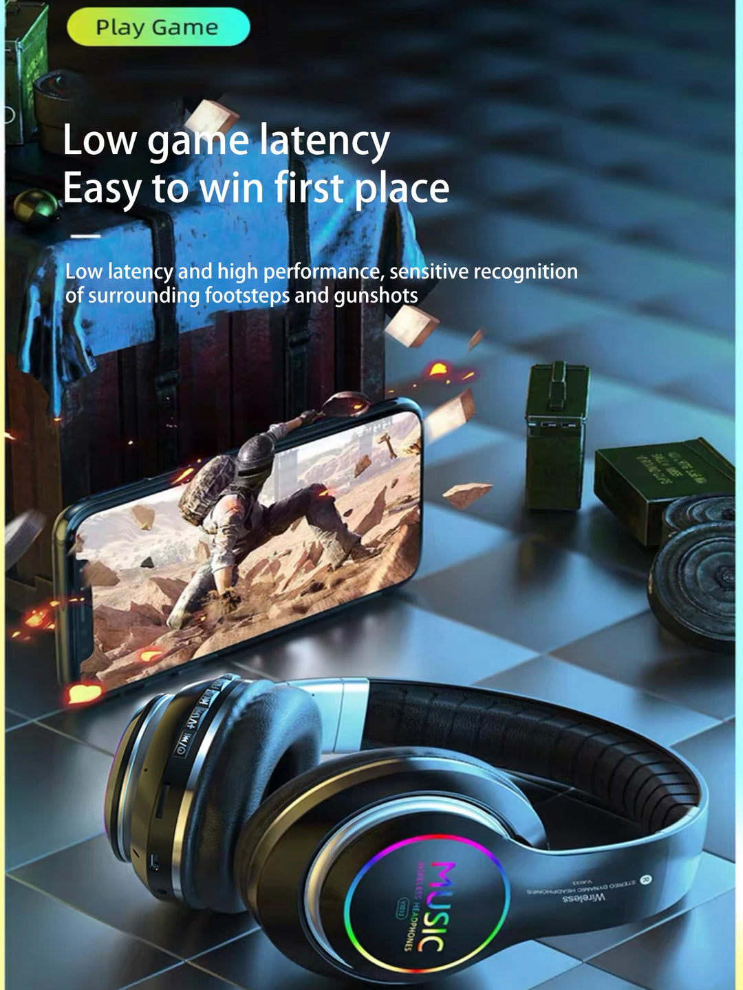 T-WOLF Wireless Bluetooth Headset - Daily Wear with Clarity & Convenience