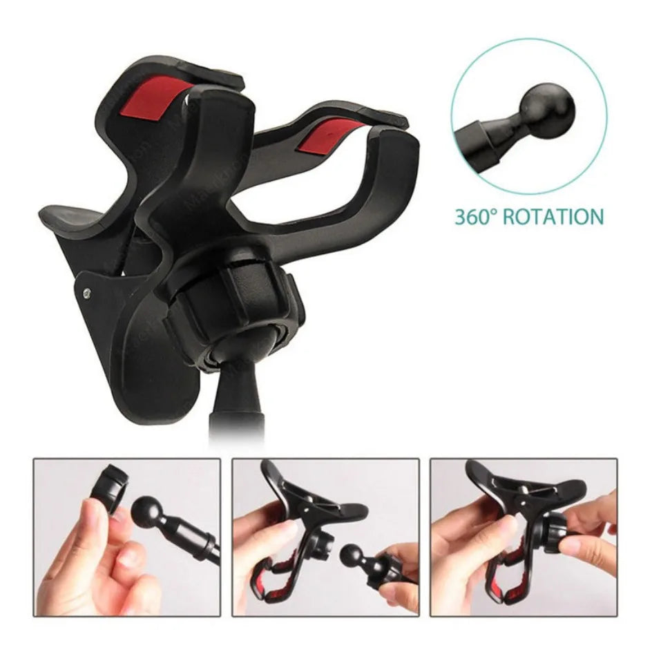 Flexible Phone Holder - Adjustable 28" Gooseneck Phone Mount for Bed and Desk