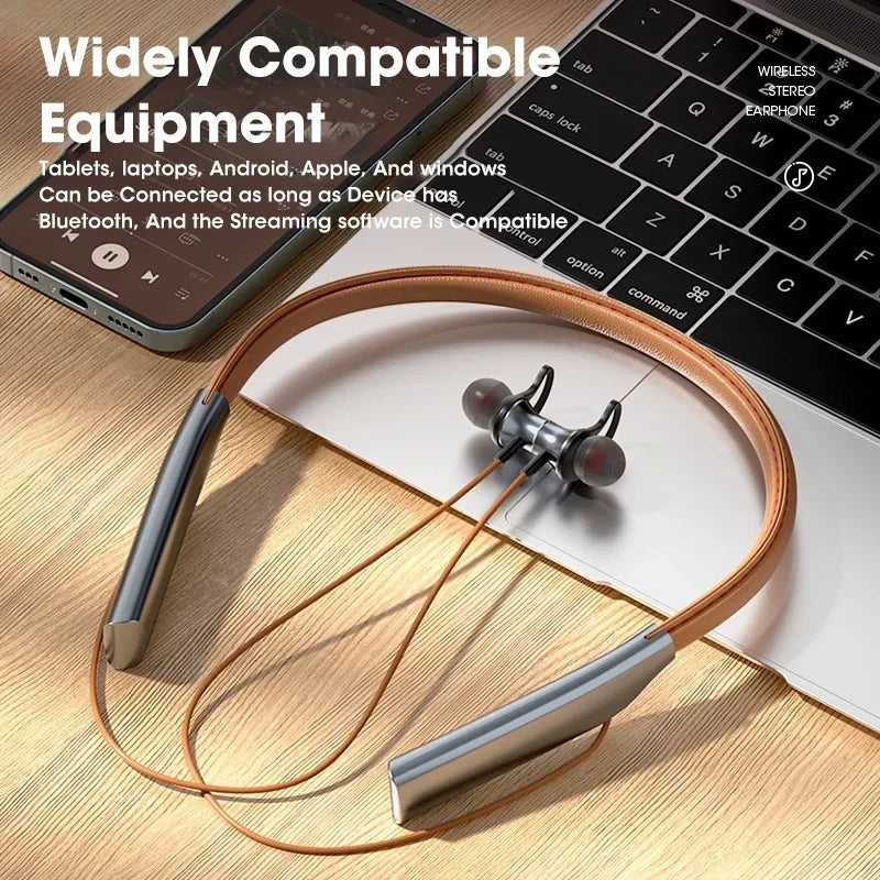 Lamgool Sports Bluetooth Earphones with Micro SD Slot - Sweatproof & Water Resistant