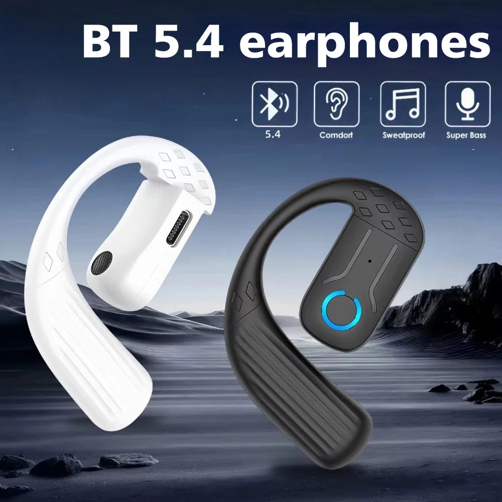 AideeMaster Wireless Ear Hook Headset for Business Calls or Music