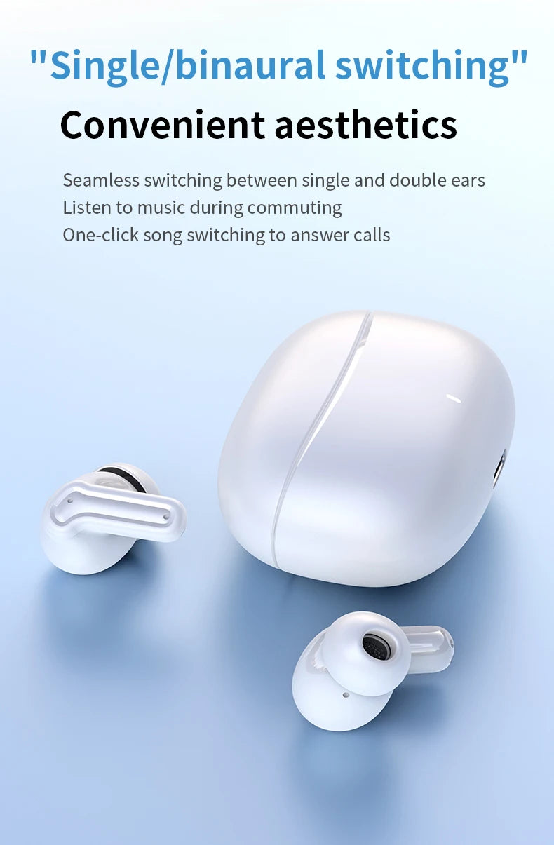 DAIDAN Waterproof Bluetooth Earphones with Mic & Type-C - TWS Headphones for Sale