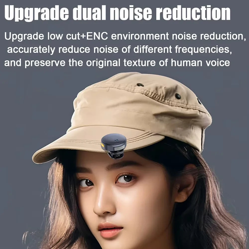 Wireless Lavalier Microphone 2.4GHz | Magnetic Clip-On Mic with Charging Case for iPhone Android