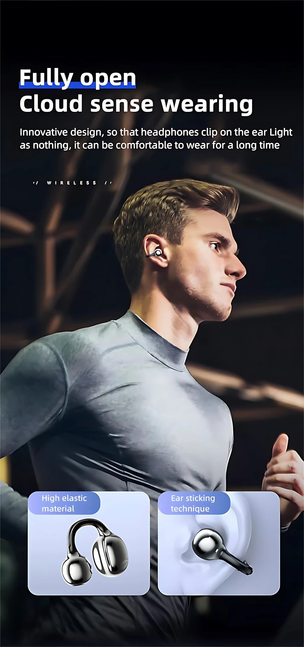 Waterproof Wireless Earbuds For Sports - 2025 Air Bone Conduction — waterproof phone accessories