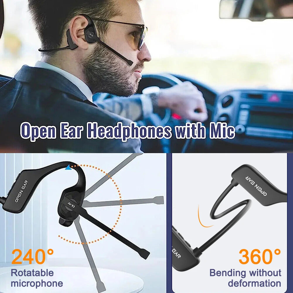 CUGUU X3 Waterproof Open-Ear Bluetooth Headphones — waterproof bluetooth headphones