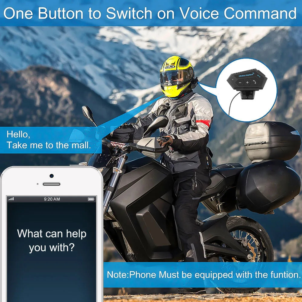 Motorcycle Helmet Bluetooth Headset