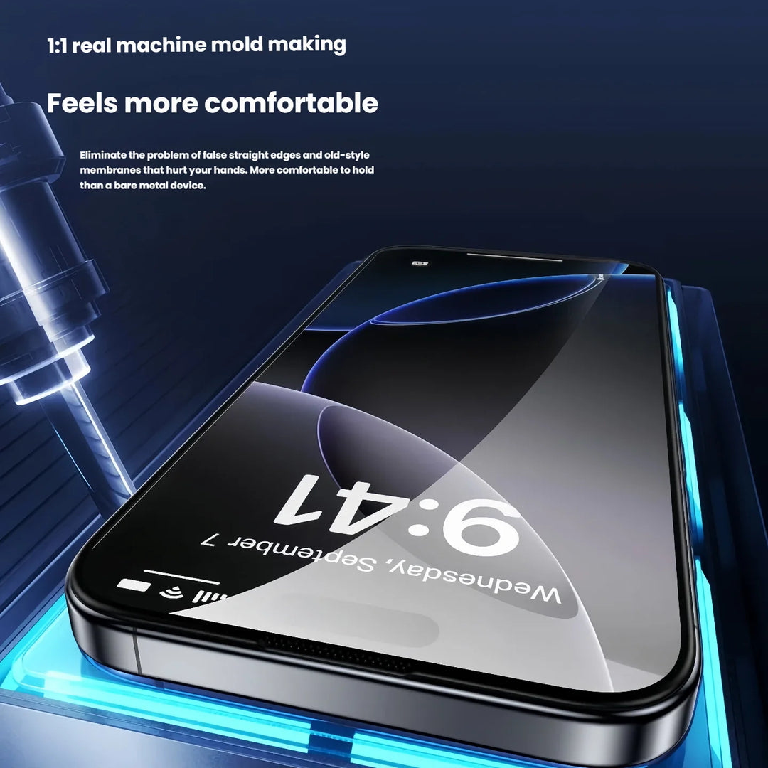 3-Pack Gorilla Glass Screen Protector iPhone 17 16 15 Pro Shockproof HD Clear Anti-Scratch Tempered Film