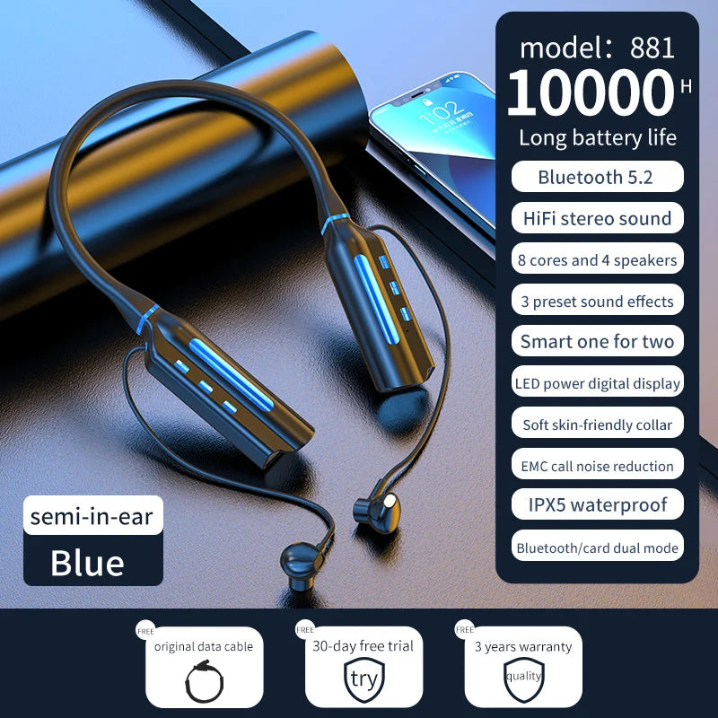 Luxuglow Wireless Earbuds: Ultra-Long Battery Life & ANC