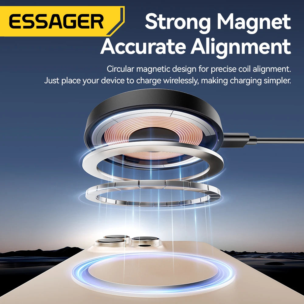 MagSafe Charging Stand, 15W Magnetic Wireless Charger