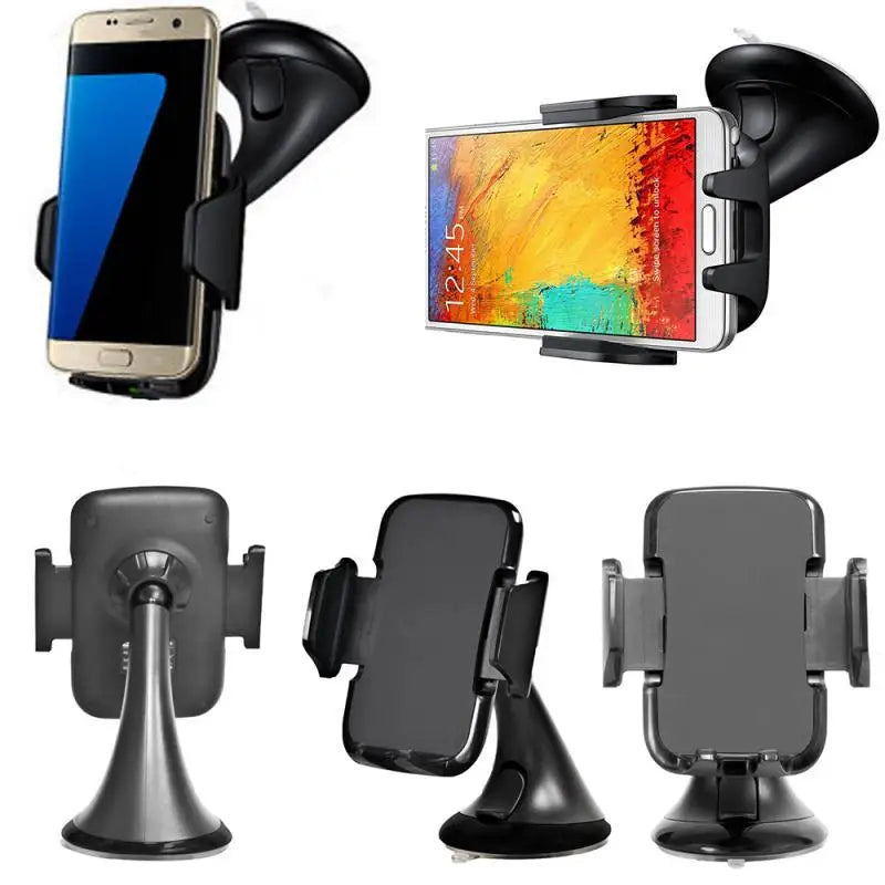 Car Phone Holder Mount – 360° Suction Cup Windshield Stand