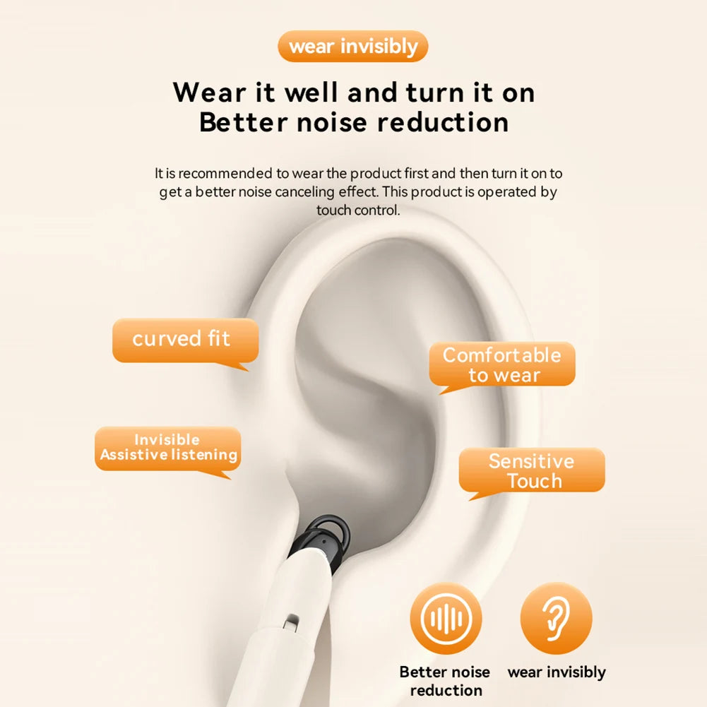 Wireless Hearing Aid Earbuds for Seniors and Adults