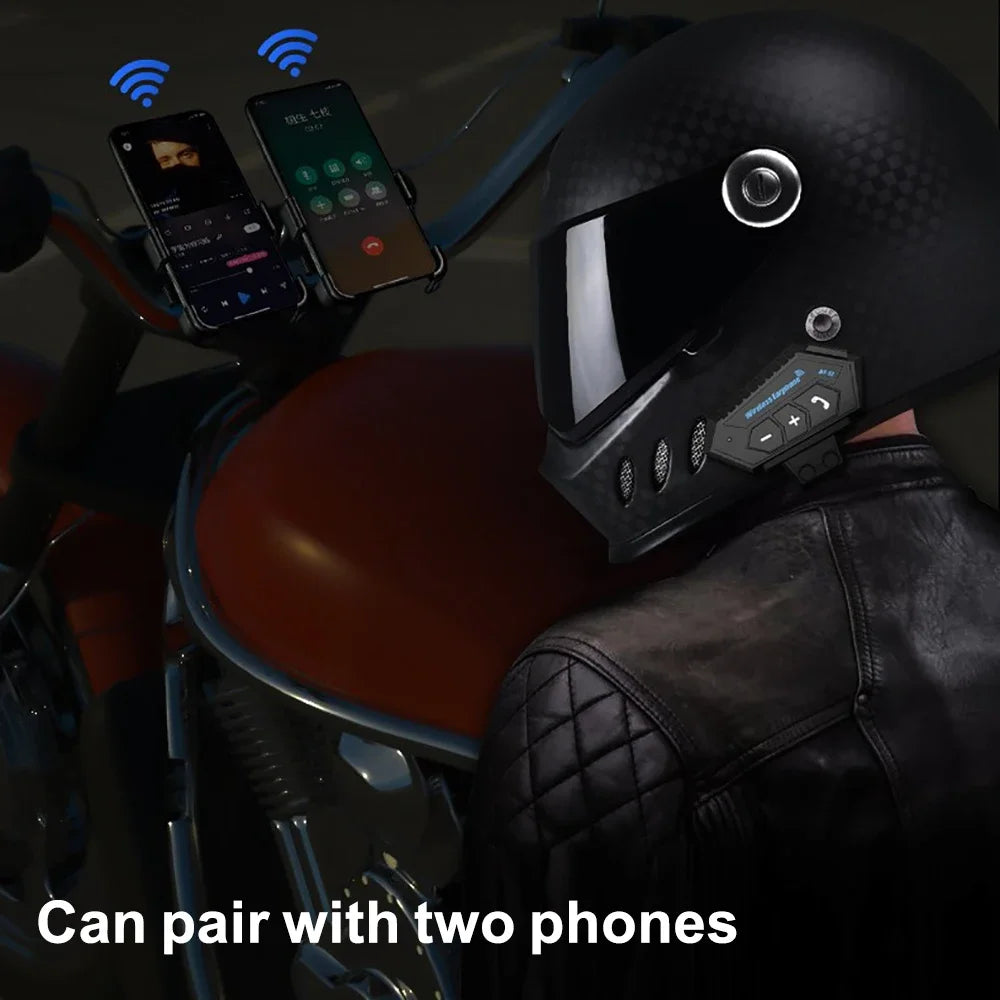 Kankeirr Universal Helmet Bluetooth Headset for Motorcyclists | Premium Sound & Safety