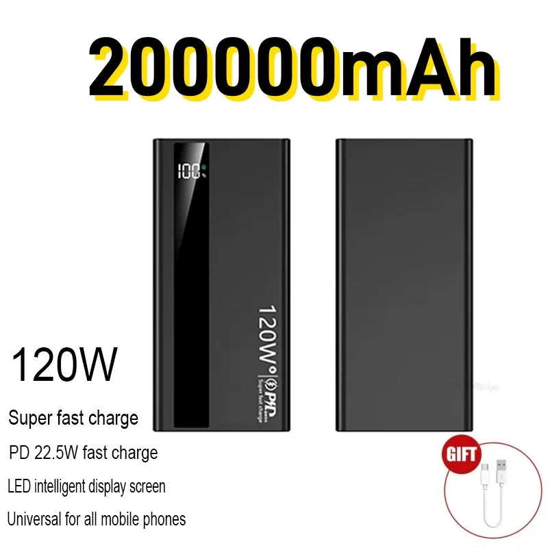 120W Fast Charging Power Bank, 500000mAh Portable Power Bank For All Devices — 120w power bank