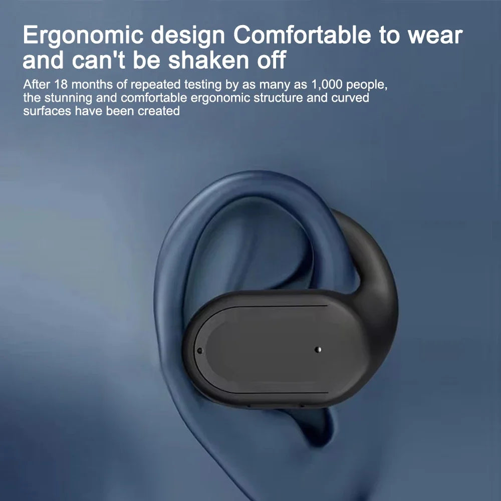 Waterproof HiFi Headset for Hands-Free Convenience - CUGUU Wireless Ear Hook Headset