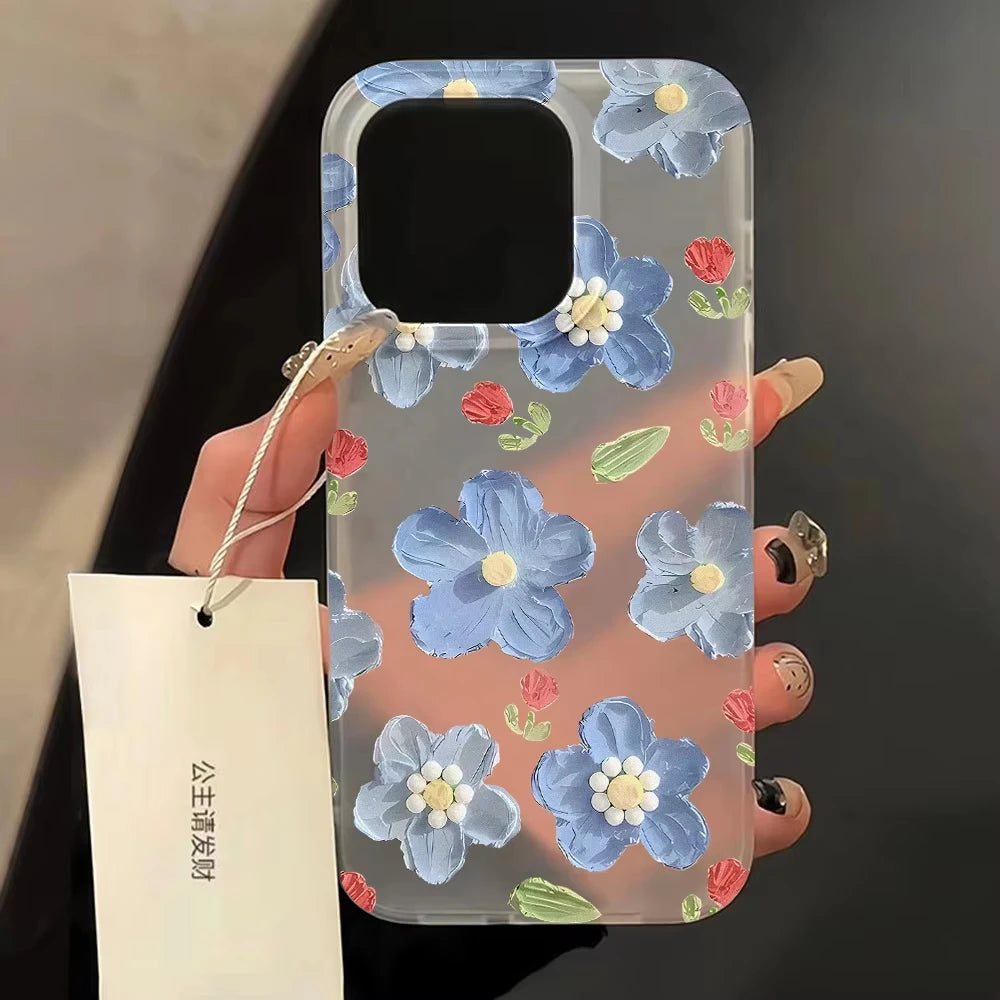 Matte Floral Silicone iPhone Case by JEFF's Favorite Picks
