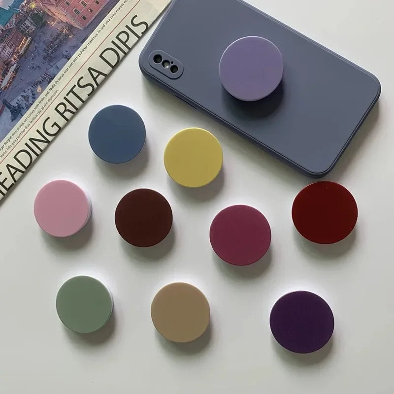 Round Finger Grip Tok Phone Stand | Foldable Expanding Holder | iPhone Huawei Xiaomi Lazy Bracket
