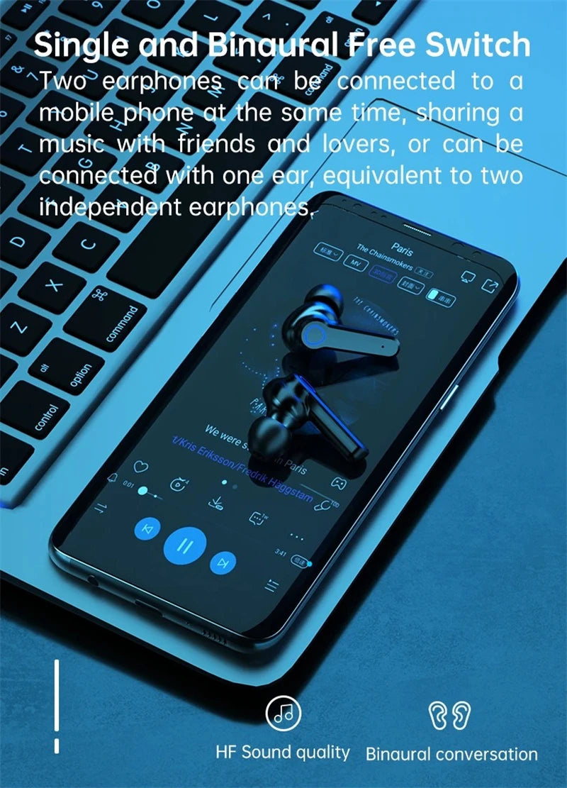 Mrs Win M19 Wireless Earbuds with Power Bank - Best Noise Cancelling Earbuds