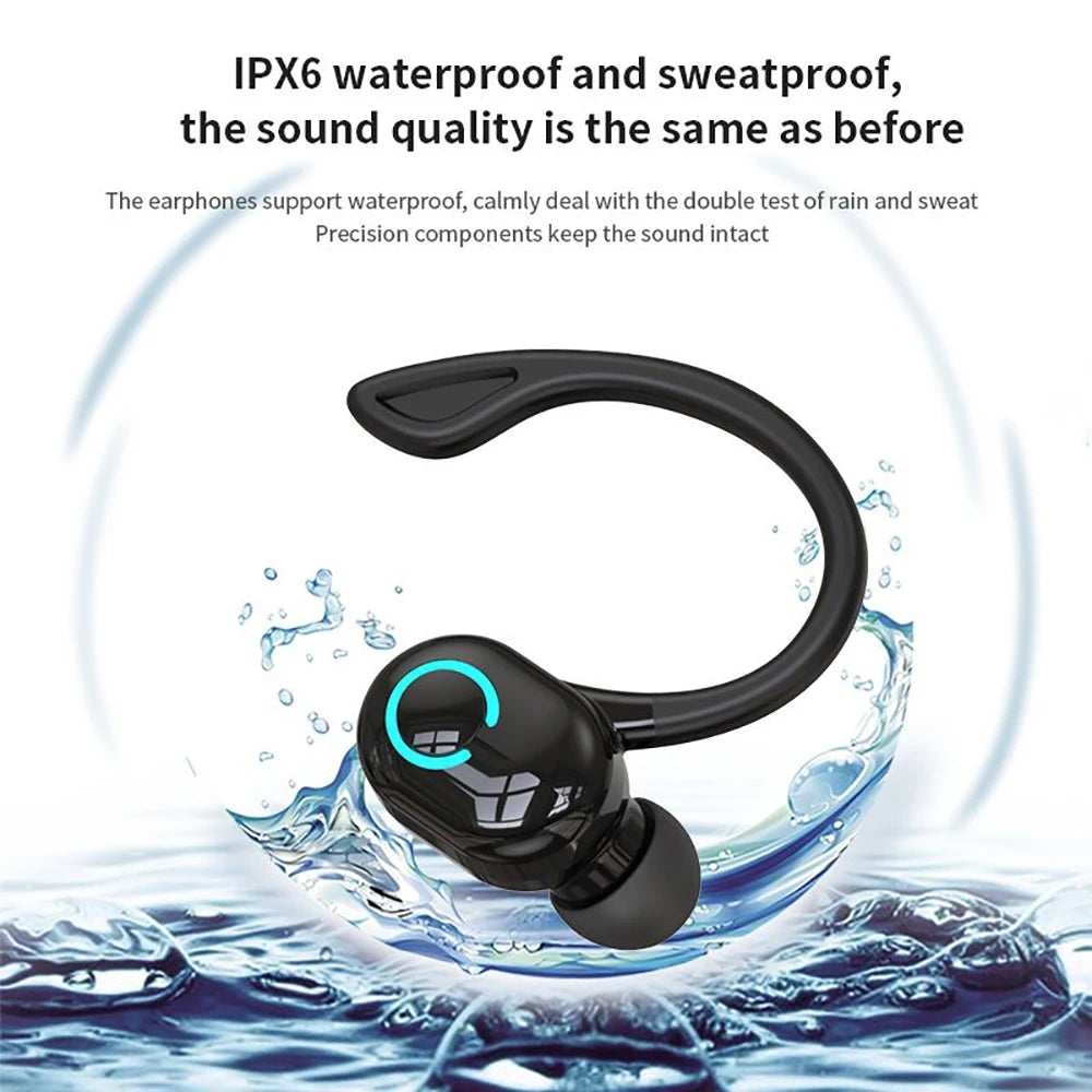 Active Noise Cancellation Wireless Ear Hook Headset