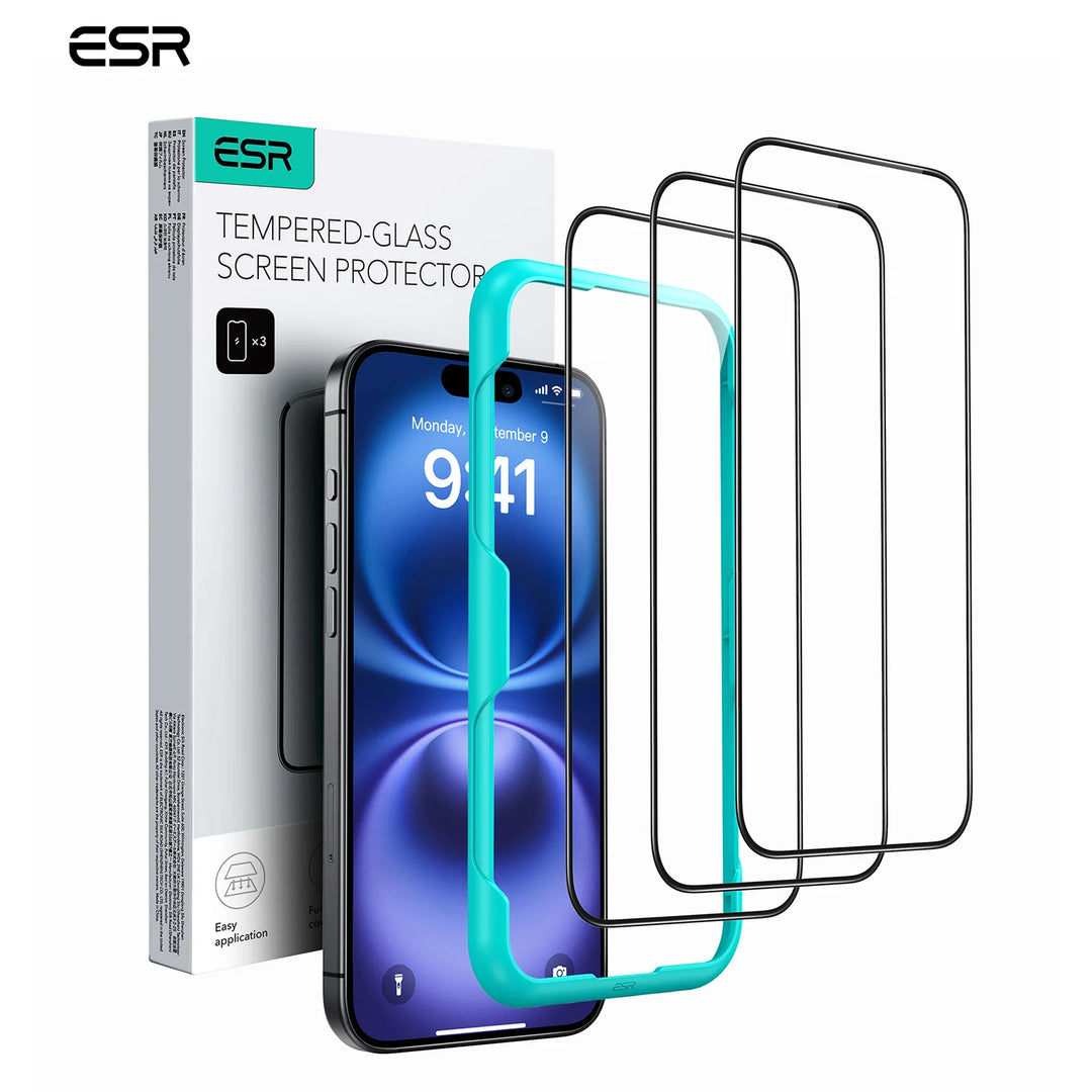 ESR Tempered Glass Screen Protector iPhone 17 16 15 14 13 Pro Max HD Clear Anti-Spy Privacy Film