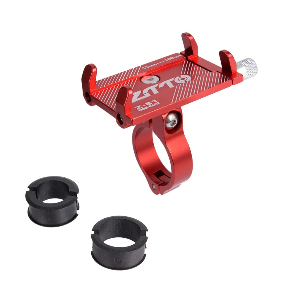 360° Aluminum Alloy Bike Phone Holder – MTB Motorcycle Handlebar GPS Mount