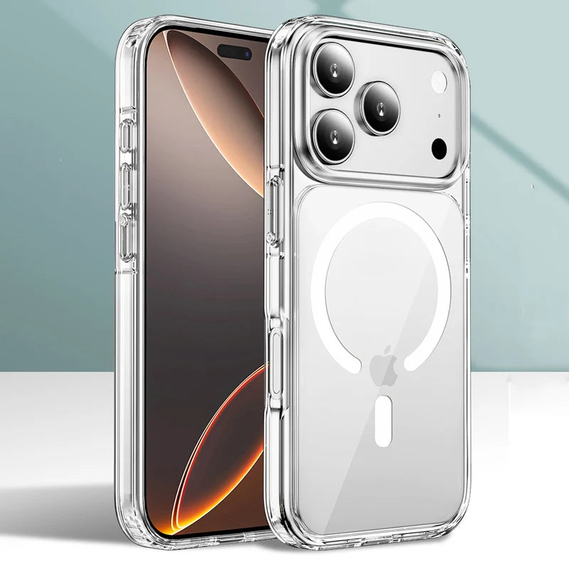Buy iPhone 17 Clear Shockproof MagSafe Case 2026 | Free Shipping & Fast Delivery