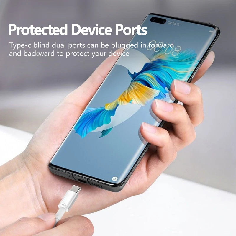 3-Pack 100W 10A USB-A to USB-C Super Fast Charging Cable | Quick Charge Cord Xiaomi Samsung Huawei