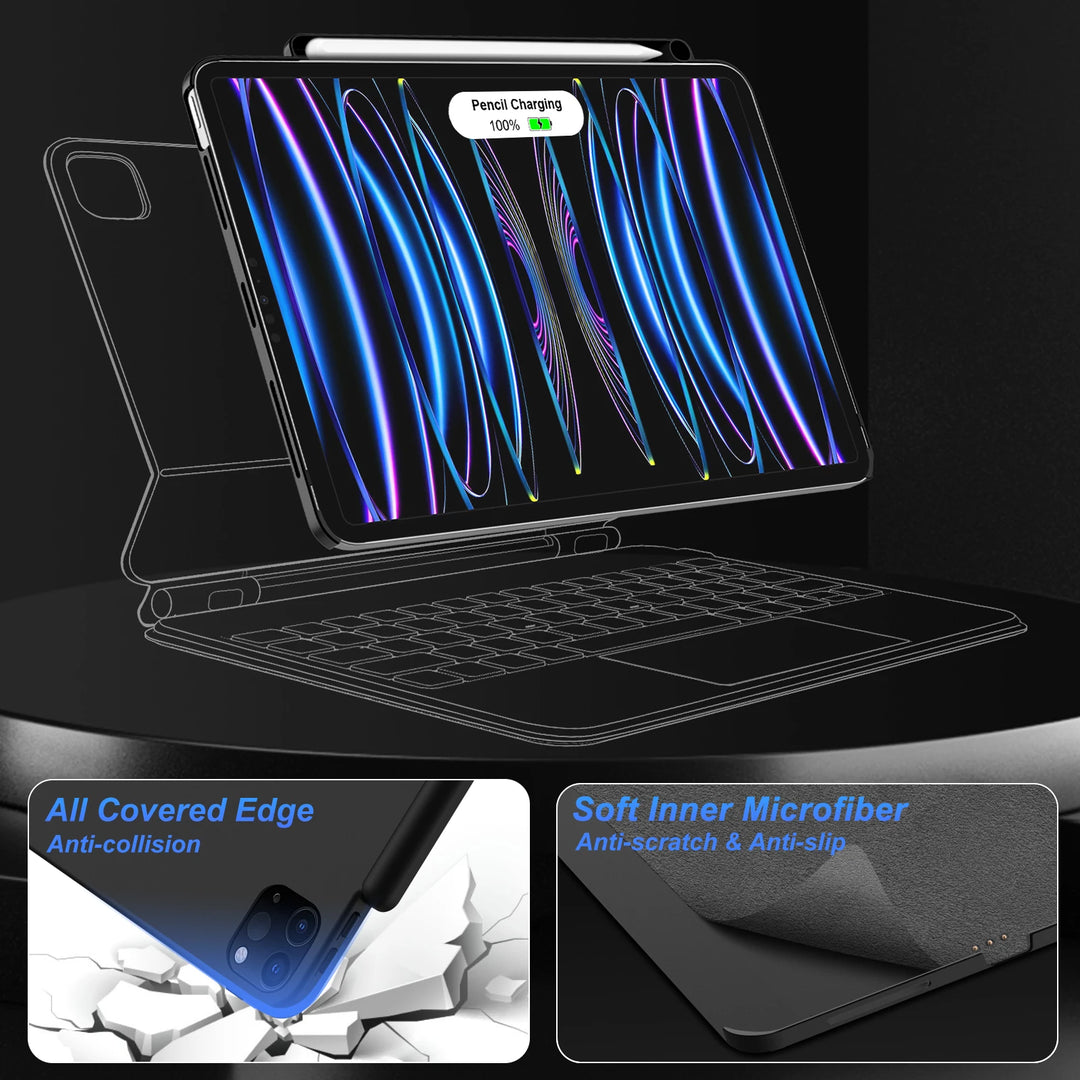 Buy Premium Magnetic iPad Pro Case 2026 – Magic Keyboard Compatible | Free Shipping & Fast Delivery