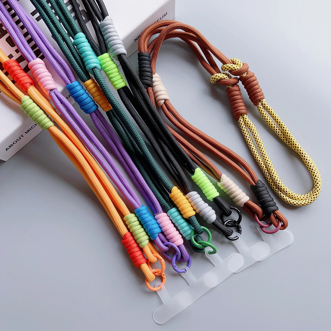 Page Title Crossbody Phone Lanyard – Adjustable Shoulder Strap with Patch