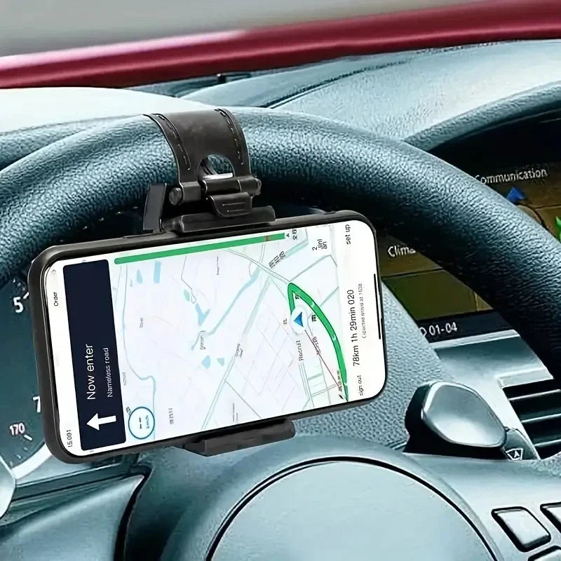 Steering wheel phone holder clip, image 4
