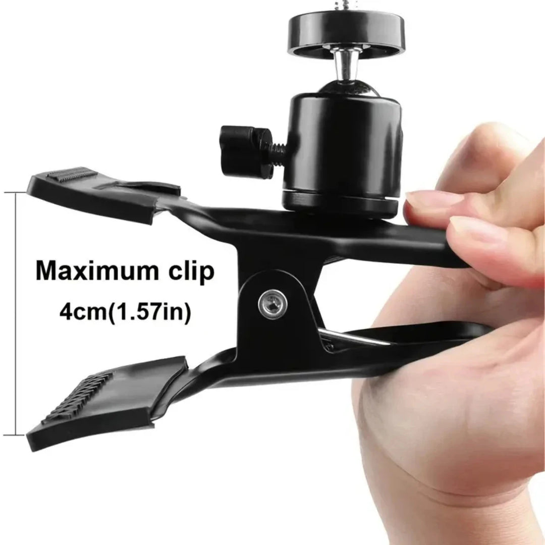 Miwayer Guitar Headstock Phone Holder – 360° Live Stream Bracket Tripod Clip