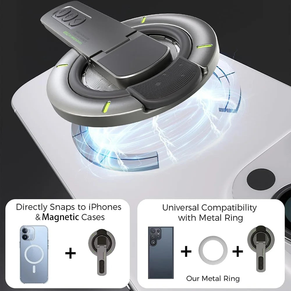 Magnetic Ring Phone Holder – 360° Rotating Stand & Grip 2026