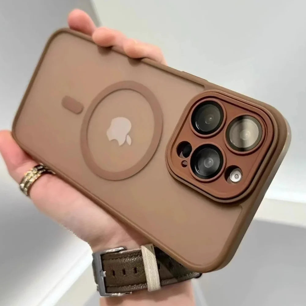 Buy MagSafe Case iPhone 16 Pro – Matte Translucent Lens Protect | Free Shipping & Fast Delivery