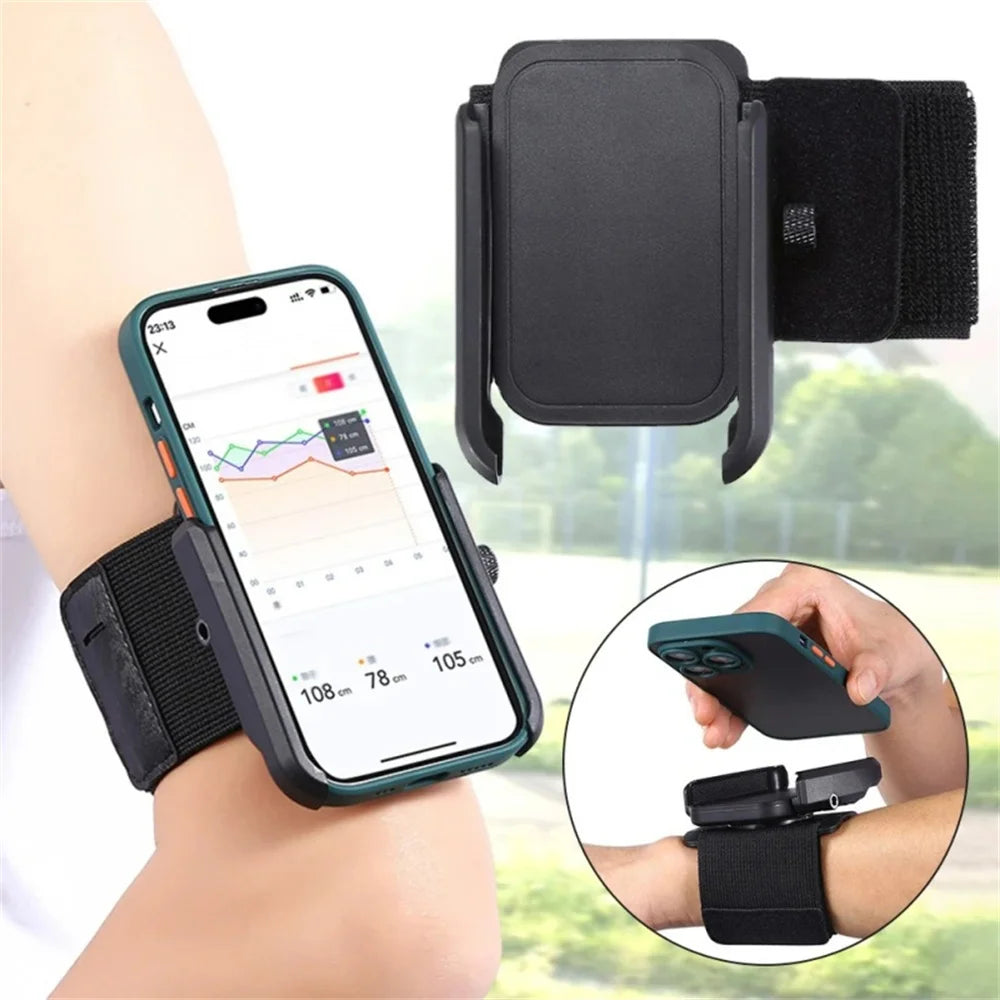 360° Rotatable Wristband Phone Holder – Car Cycling Motorcycle Universal Mount