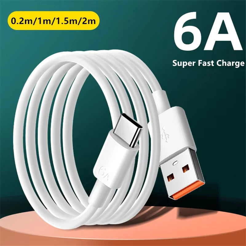 NNBILI 3-Pack 100W 6A USB-C Fast Charging Cable | Quick Charge Data Cord CE FCC RoHS Certified