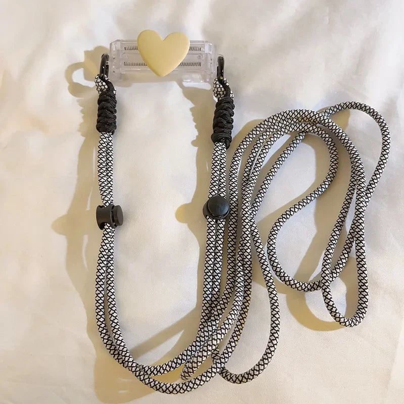 Adjustable Crossbody Phone Lanyard with Case Clip Tab