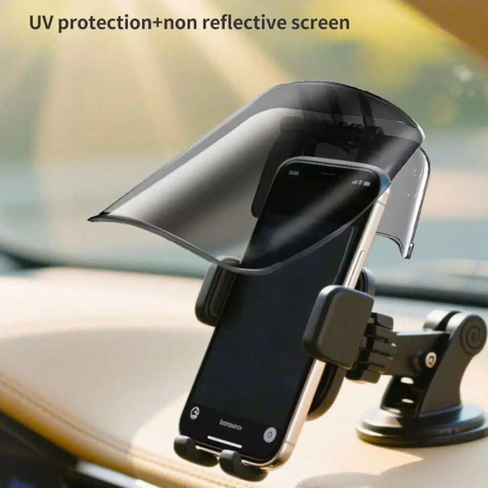 Phone Mount Sun Shade Visor – UV Rain Glare Shield for Motorcycle Cycling