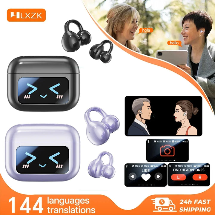 WJOY M100 Bluetooth Earphones, Perfect for Travel & Language Learning