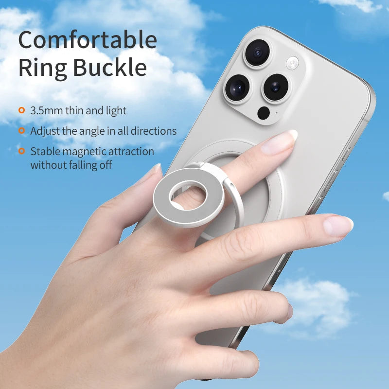MagSafe Foldable Ring Holder – N52 Magnetic Stand for iPhone 16/15