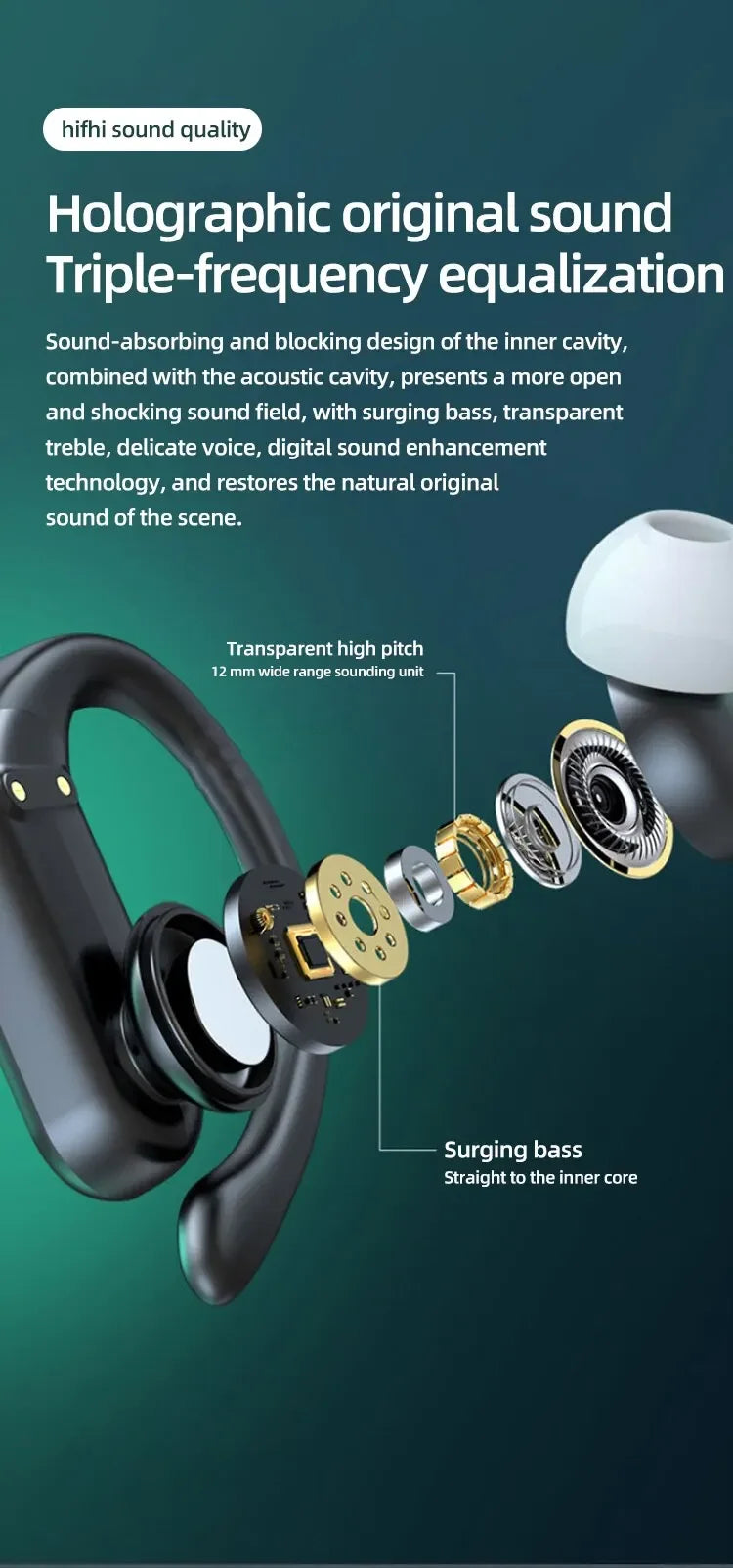 A520 Wireless Bluetooth 5.3 Headset - Your Summer Adventure Companion — wireless bluetooth headset