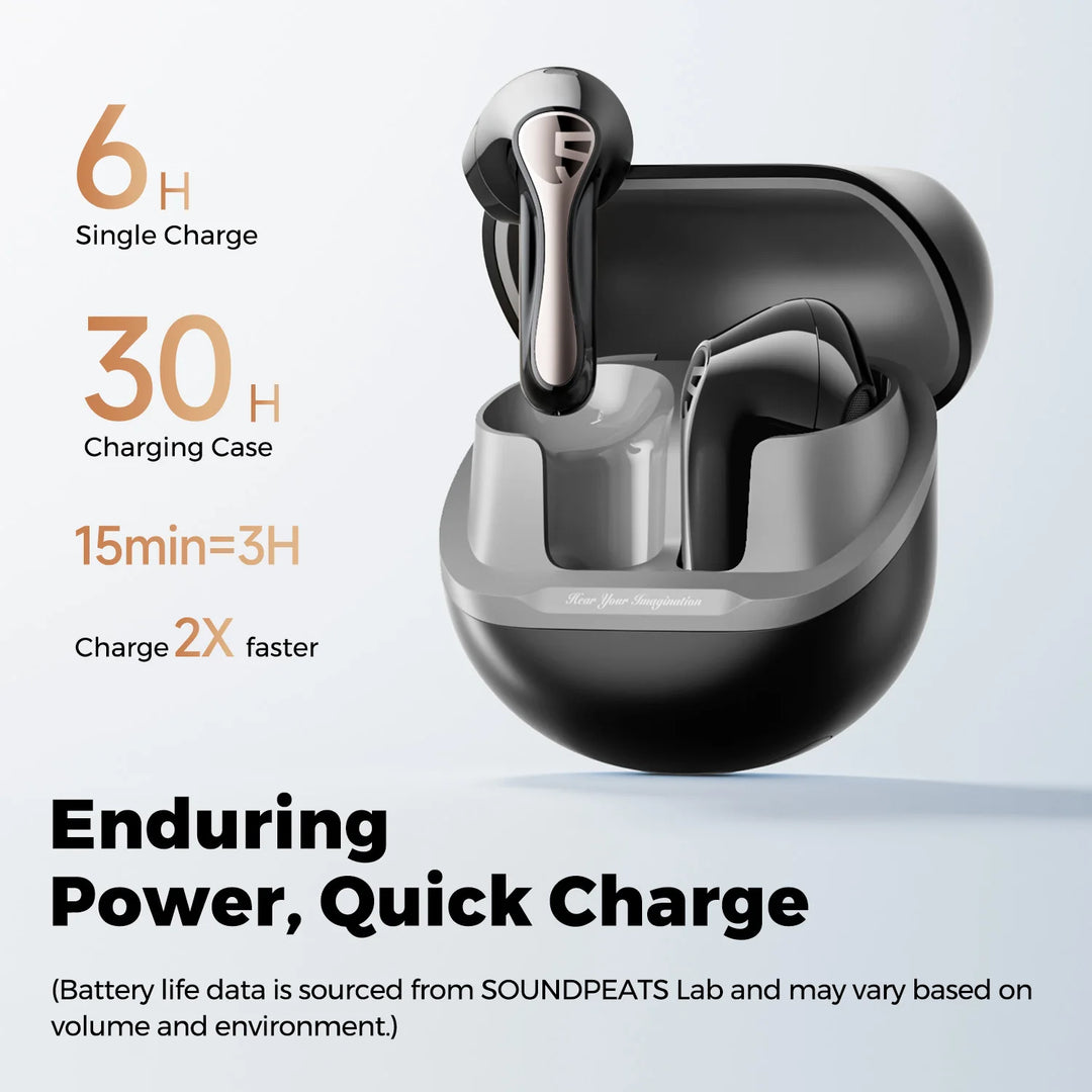 Soundpeats Air5 Lite Hi-Res Wireless Earbuds - Waterproof with 4 Dynamic Drivers