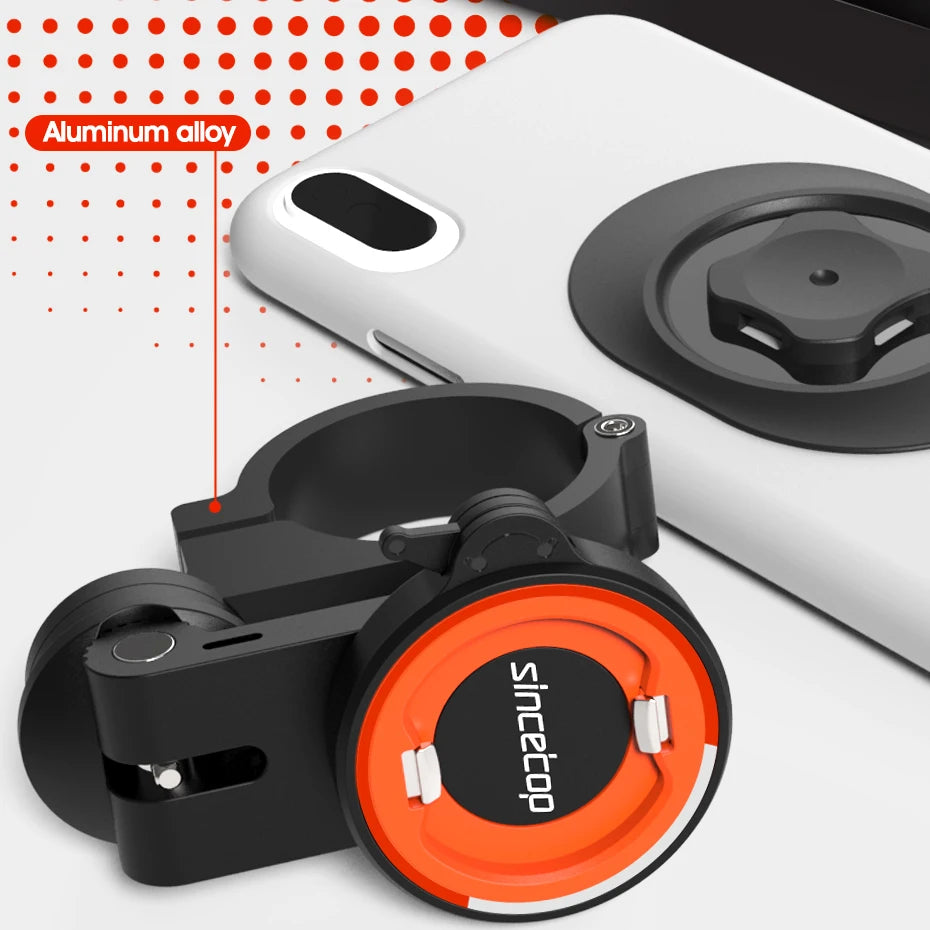 SINCE TOP Universal Motorcycle and Bike Phone Mount with 360° Rotation