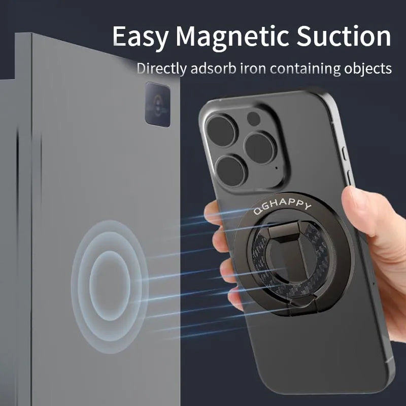MagSafe Ring Holder Kickstand – Magnetic Grip for iPhone 16/15/14