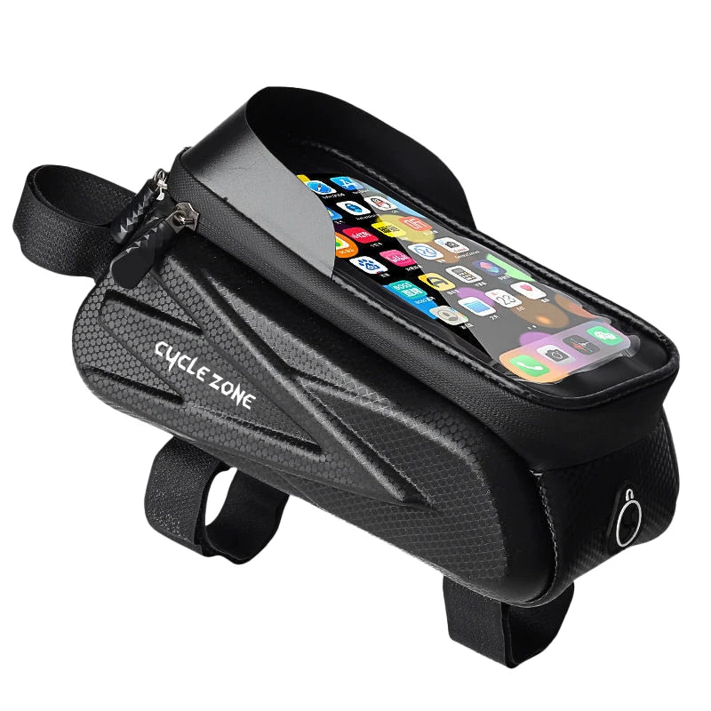 Buy Waterproof Bike Top Tube Bag – Touchscreen Phone Holder for MTB & Road – Best Waterproof Bike Top Tube Bag Phone Holder |