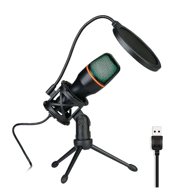 Lefon USB Condenser Microphone for Streaming and Podcasting